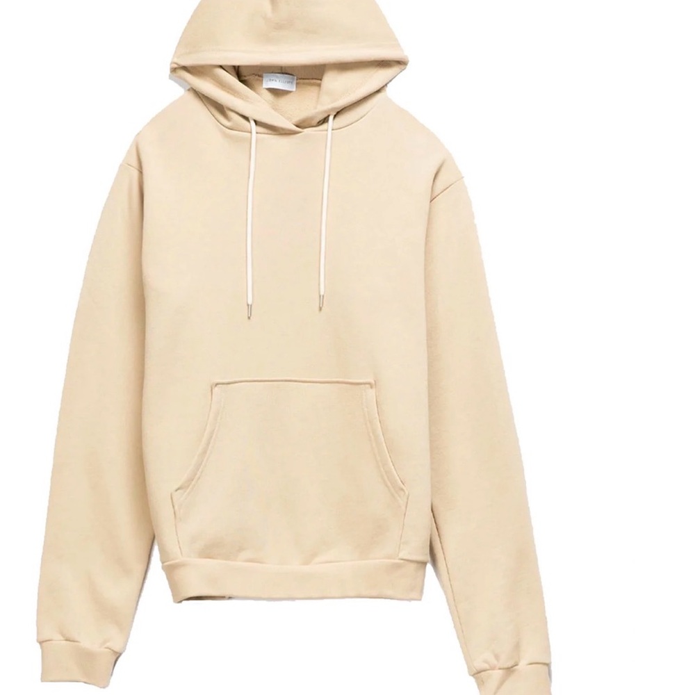 John Elliott Beach Hoodie Clay Beige Large Oversized French Terry